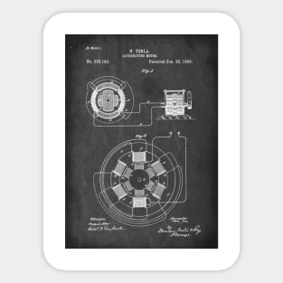 Nikola Tesla patent Sticker